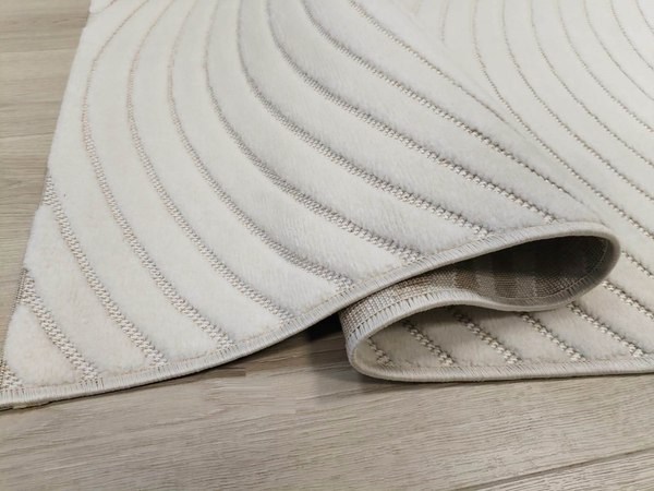 Изображение товара Коврик Radjab Carpet Сканди Сизаль Прямоугольник 10937B / 12243RK (0.8x1.5, Krem/Krem)