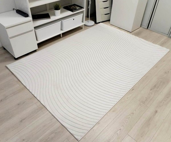 Изображение товара Коврик Radjab Carpet Сканди Сизаль Прямоугольник 10937B / 12243RK (0.8x1.5, Krem/Krem)