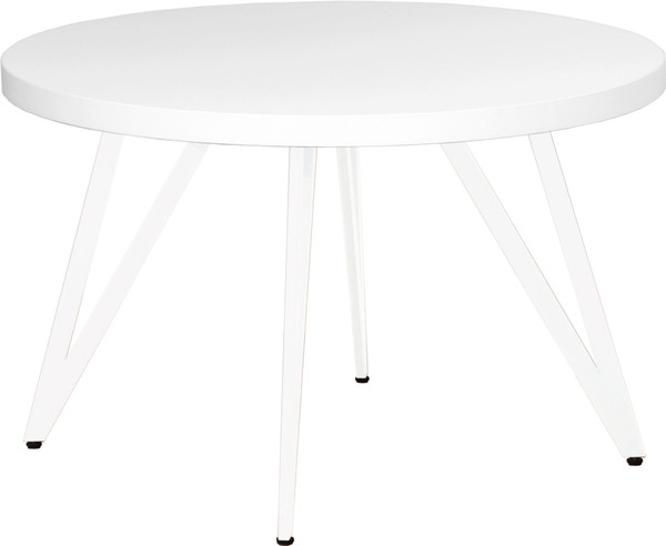 Изображение товара Обеденный стол Millwood Женева 2 D1200 120x120x75 (белый/металл белый)