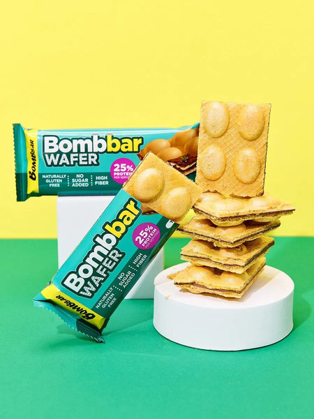 Изображение товара Набор протеиновых батончиков Bombbar Тирамису с шоколадно-ореховой пастой (20x32г)