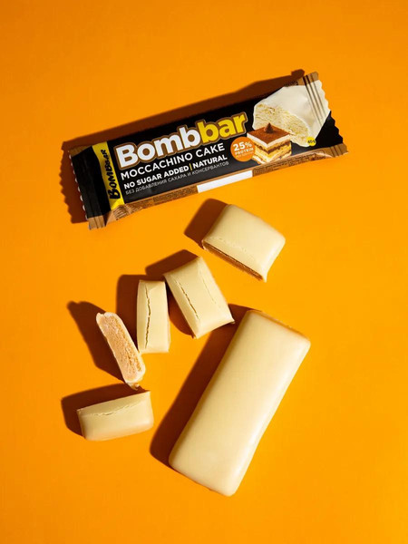 Изображение товара Набор протеиновых батончиков Bombbar Торт моккачино (30x40г)