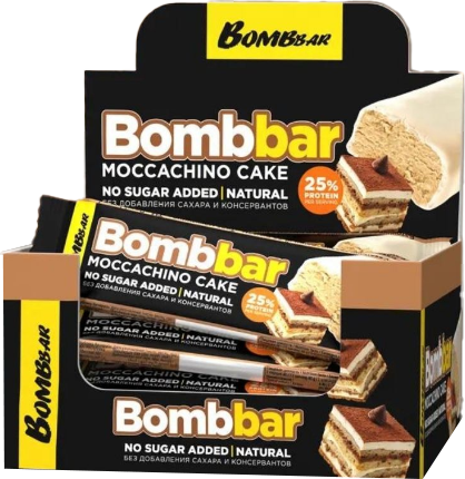 Изображение товара Набор протеиновых батончиков Bombbar Торт моккачино (30x40г)