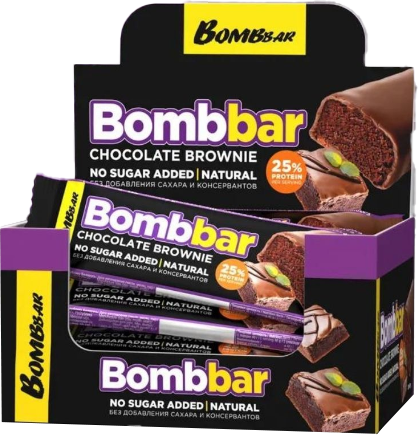 Изображение товара Набор протеиновых батончиков Bombbar Шоколадный брауни (30x40г)