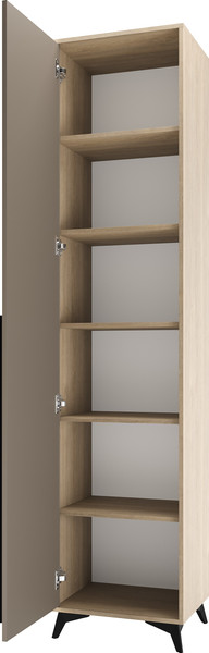 Изображение товара Шкаф-пенал Памир Ева 500 1С (глиняный/серый)