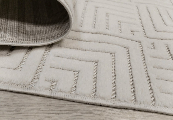 Изображение товара Ковер Radjab Carpet Сканди Сизаль Прямоугольник 10658A / 12286RK (1.6x2.3, Krem/Krem)