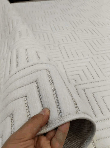 Изображение товара Ковер Radjab Carpet Сканди Сизаль Овал 10658A / 12287RK (1.4x2, Krem/Krem)