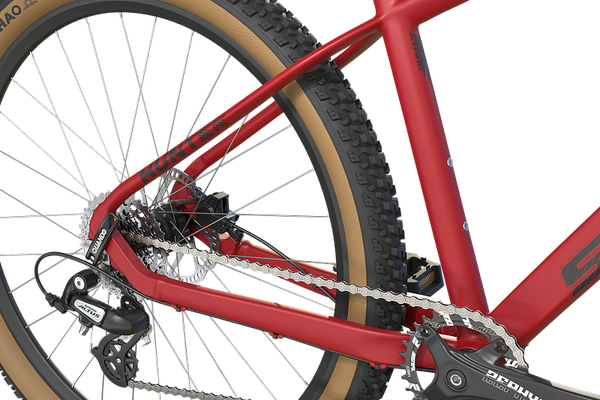 Изображение товара Велосипед STARK 25 Hunter 27.2 (M/17.5, красный матовый/черный, разобранный, в коробке)