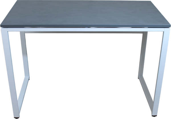 Изображение товара Письменный стол Allerd Rion 110x55 / 2040110700 (белый муар/металл бруклин)