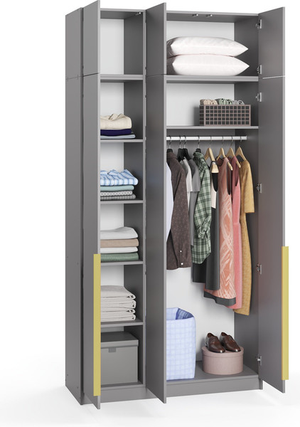 Изображение товара Шкаф Soma Lord Gold 120x240 (серый)