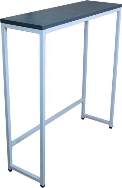 Изображение товара Консольный столик Allerd Rion 25x85 / 2050110700 (белый муар/металл бруклин)