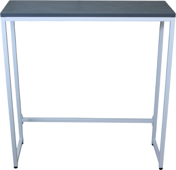 Изображение товара Консольный столик Allerd Rion 25x85 / 2050110700 (белый муар/металл бруклин)