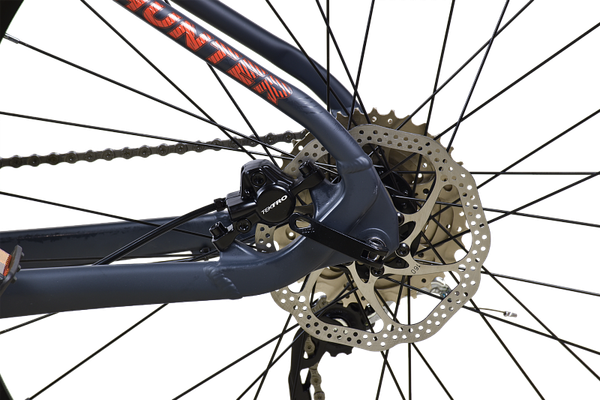 Изображение товара Велосипед STARK 25 Hunter 27.3 (L/19, антрацит матовый/оранжевый металлик)