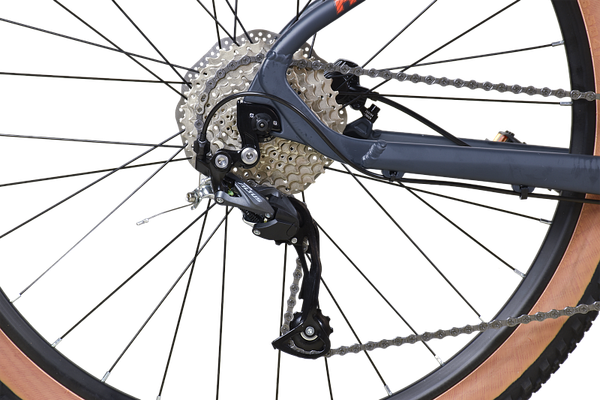 Изображение товара Велосипед STARK 25 Hunter 27.3 (L/19, антрацит матовый/оранжевый металлик)