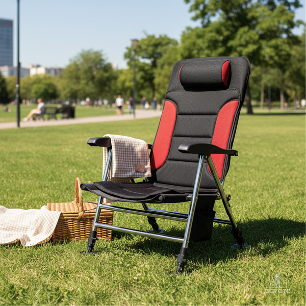 Изображение товара Кресло складное Coyote HYK001 (черный/красный)