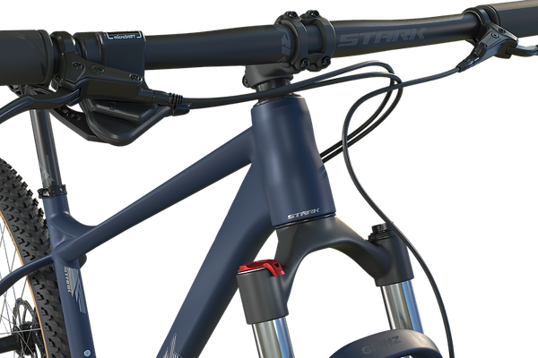 Изображение товара Велосипед STARK 25 Hunter 29.3 (S/16, грозовой матовый/серебристый металлик)