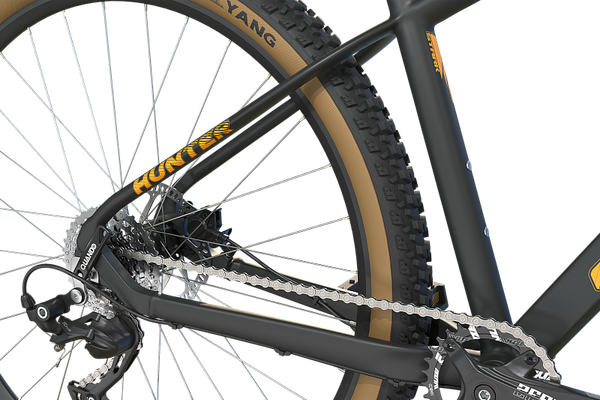 Изображение товара Велосипед STARK 25 Hunter 29.3 (M/17.5, черный матовый/теплый желтый, разобранный, в коробке)