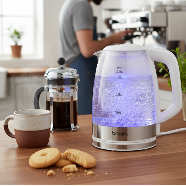Изображение товара Электрочайник Brevio Glass Kettle BV8008 (белый)