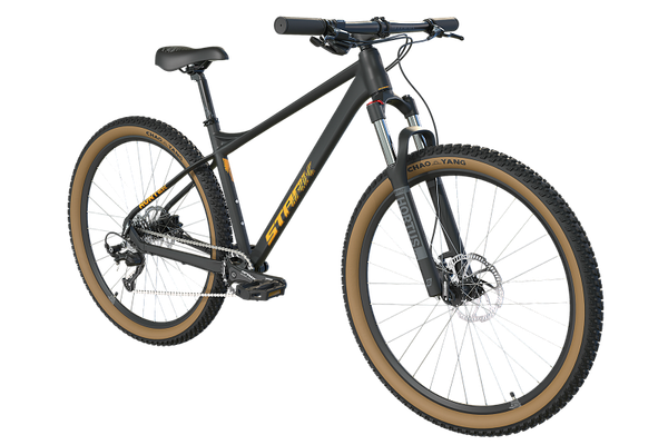 Изображение товара Велосипед STARK 25 Hunter 29.3 (XL/21, черный матовый/теплый желтый, разобранный, в коробке)