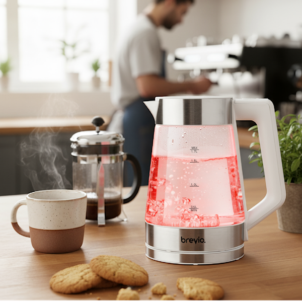 Изображение товара Электрочайник Brevio Glass Kettle BV8060 (белый)