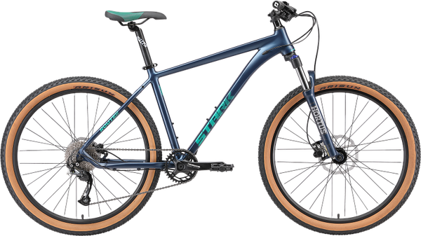 Изображение товара Велосипед STARK 25 Router 27.3 (L/20, грозовой матовый/зеленый)