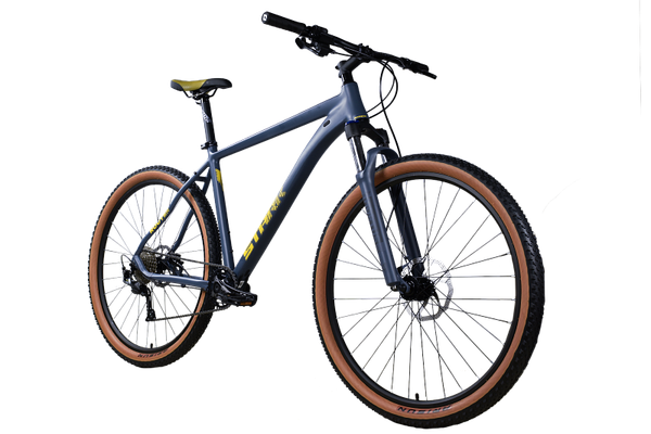 Изображение товара Велосипед STARK Router 29.3 2025 (L/20, сине-серый матовый/теплый желтый, разобранный, в коробке)
