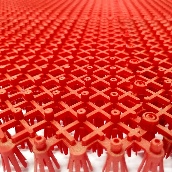 Изображение товара Коврик грязезащитный Пластизделие Из полиэтиленового модуля 40x56 (красный)