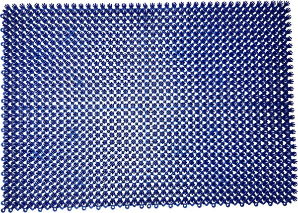 Изображение товара Коврик грязезащитный Пластизделие Из полиэтиленового модуля 40x56 (синий перламутр)