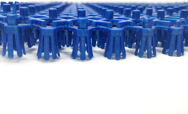 Изображение товара Коврик грязезащитный Пластизделие Из полиэтиленового модуля 40x56 (синий перламутр)