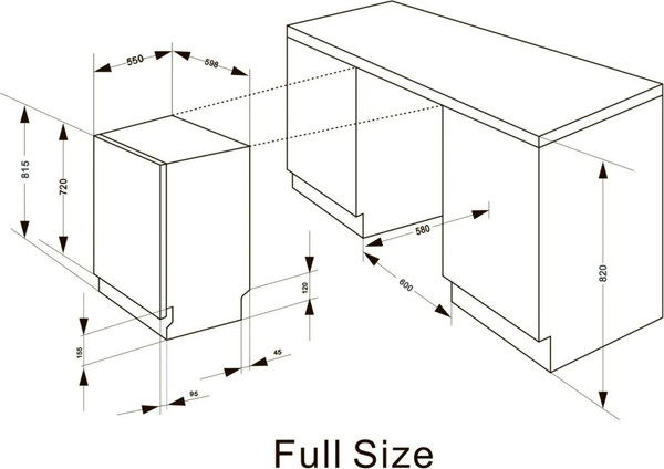 Изображение товара Посудомоечная машина MEFERI MDW6062 Light