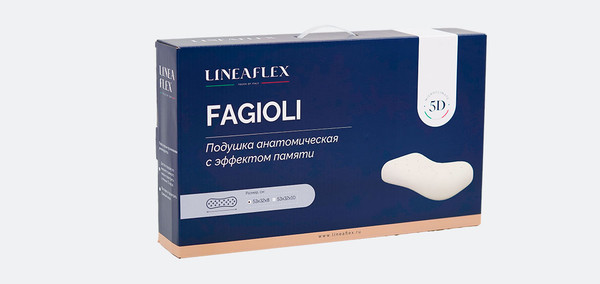 Изображение товара Ортопедическая подушка Rivalli Fagioli 10 32x53