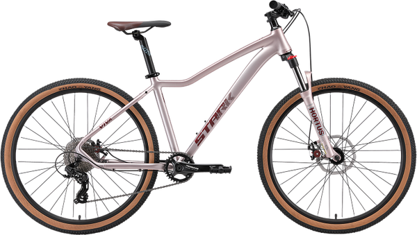 Изображение товара Велосипед STARK 25 Viva 27.2 (XS/13.5, светло-лиловый матовый/бордовый, разобранный, в коробке)