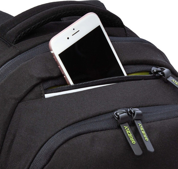 Изображение товара Рюкзак Grizzly RU-530-5 (черный/салатовый)