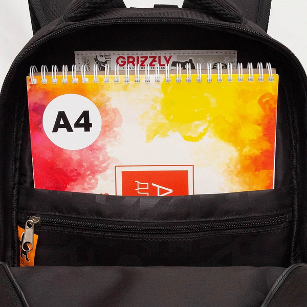 Изображение товара Школьный рюкзак Grizzly RB-553-1 (черный)