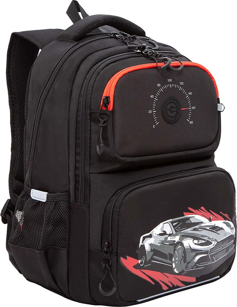 Изображение товара Школьный рюкзак Grizzly RB-553-2 (черный/красный)