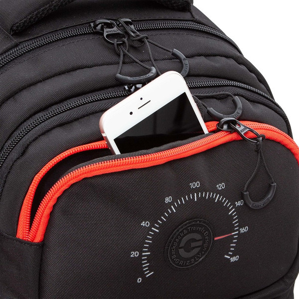 Изображение товара Школьный рюкзак Grizzly RB-553-2 (черный/красный)