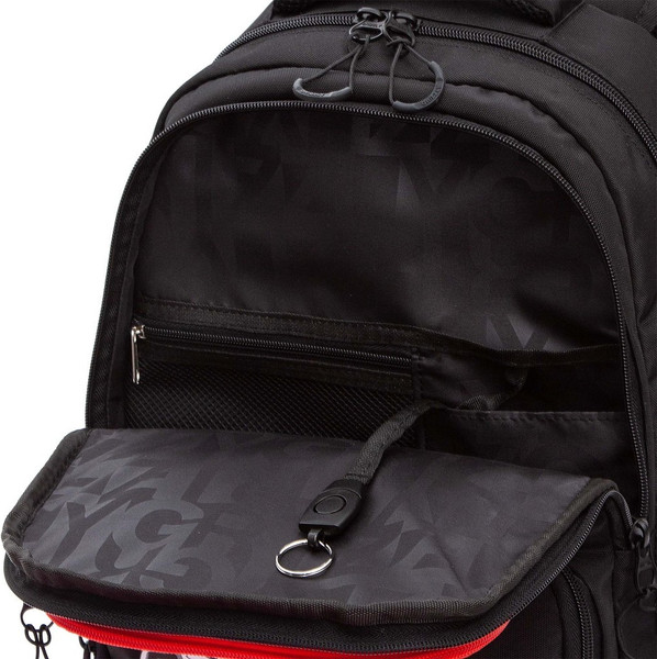 Изображение товара Школьный рюкзак Grizzly RB-553-2 (черный/красный)