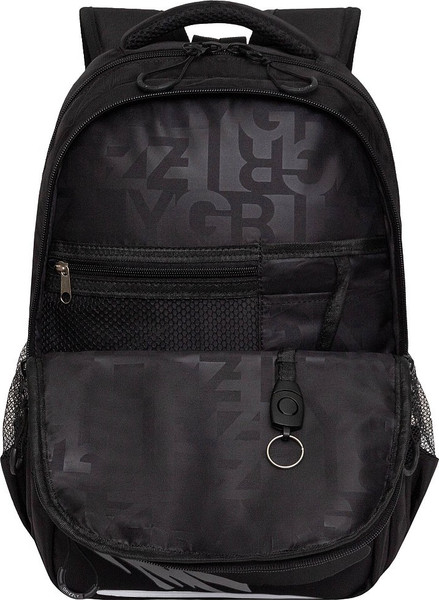 Изображение товара Школьный рюкзак Grizzly RB-553-2 (черный/голубой)