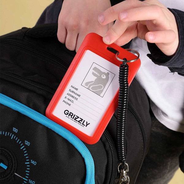 Изображение товара Школьный рюкзак Grizzly RB-553-2 (черный/голубой)