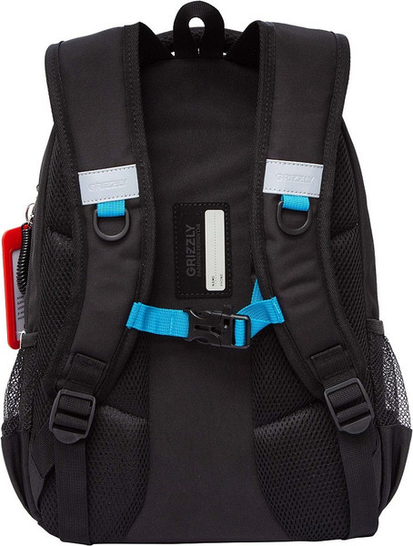 Изображение товара Школьный рюкзак Grizzly RB-553-2 (черный/голубой)
