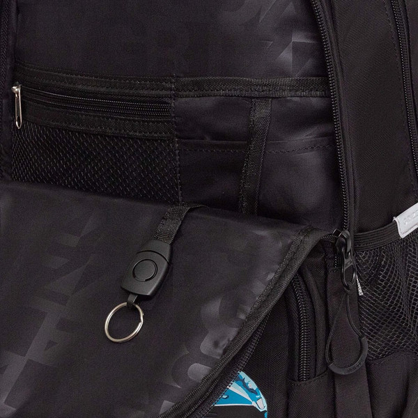 Изображение товара Школьный рюкзак Grizzly RB-553-2 (черный/голубой)