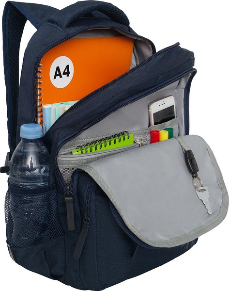 Изображение товара Школьный рюкзак Grizzly RB-554-4 (синий)