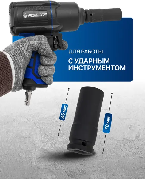 Изображение товара Головка слесарная Forsage F-4458517TH44 (25927)