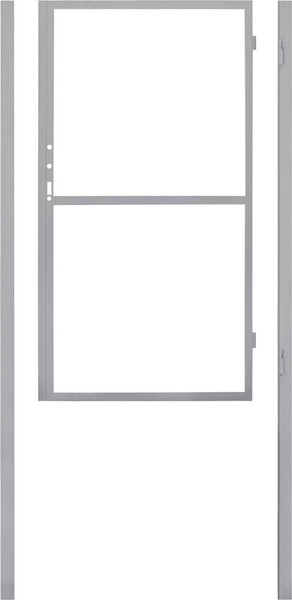 Изображение товара Каркас для калитки Белзабор С врезным замком 0.9x1.7м внутреннее открытие (левые петли)