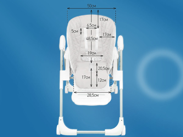 Изображение товара Вкладыш в стульчик для кормления ROXY-KIDS RCL-013WT (белый)