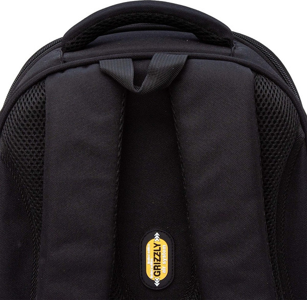 Изображение товара Школьный рюкзак Grizzly RAz-587-1 (черный/желтый)