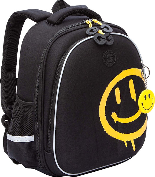 Изображение товара Школьный рюкзак Grizzly RAz-587-1 (черный/желтый)