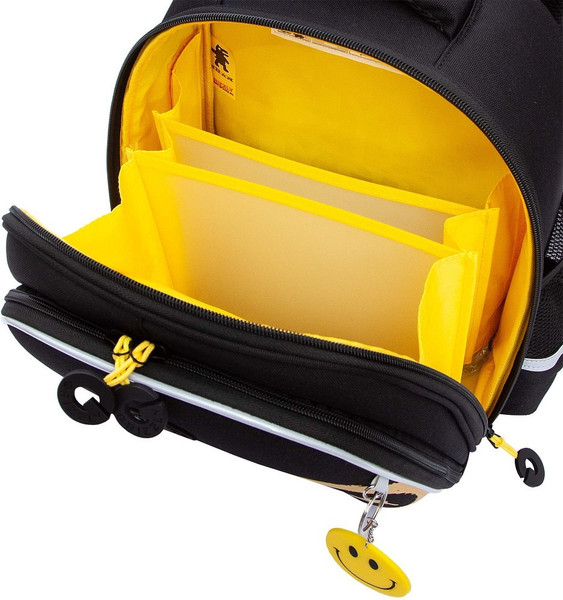 Изображение товара Школьный рюкзак Grizzly RAz-587-1 (черный/желтый)