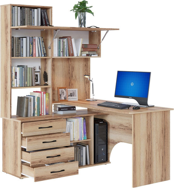 Изображение товара Компьютерный стол Сокол-Мебель КСТ-14.1Л (левый, дуб делано)