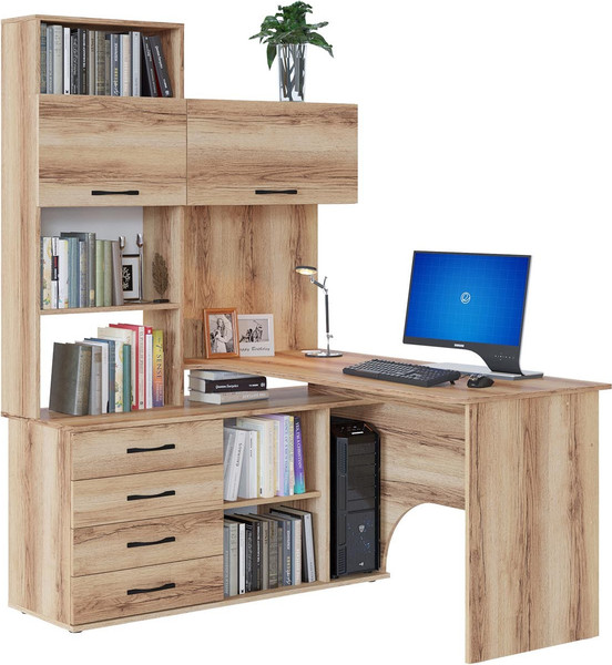 Изображение товара Компьютерный стол Сокол-Мебель КСТ-14.1Л (левый, дуб делано)