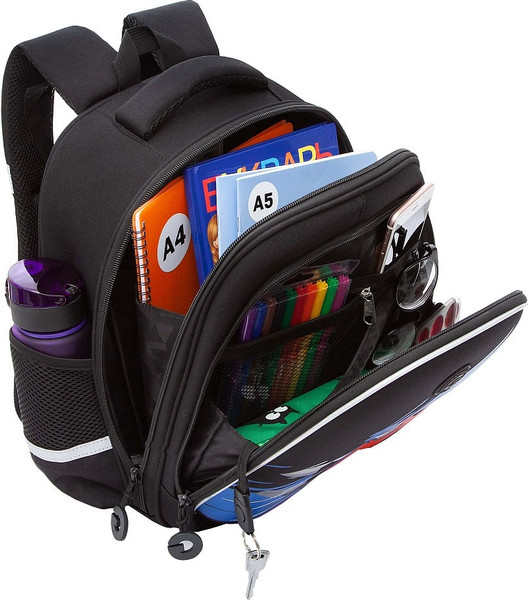 Изображение товара Школьный рюкзак Grizzly RAz-587-10 (черный)